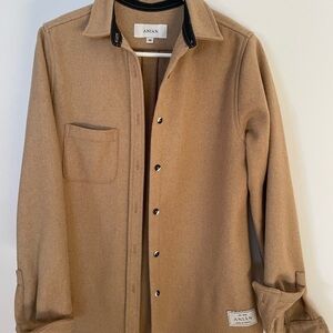 Anián Women's Camel Wool Shirt Jacket